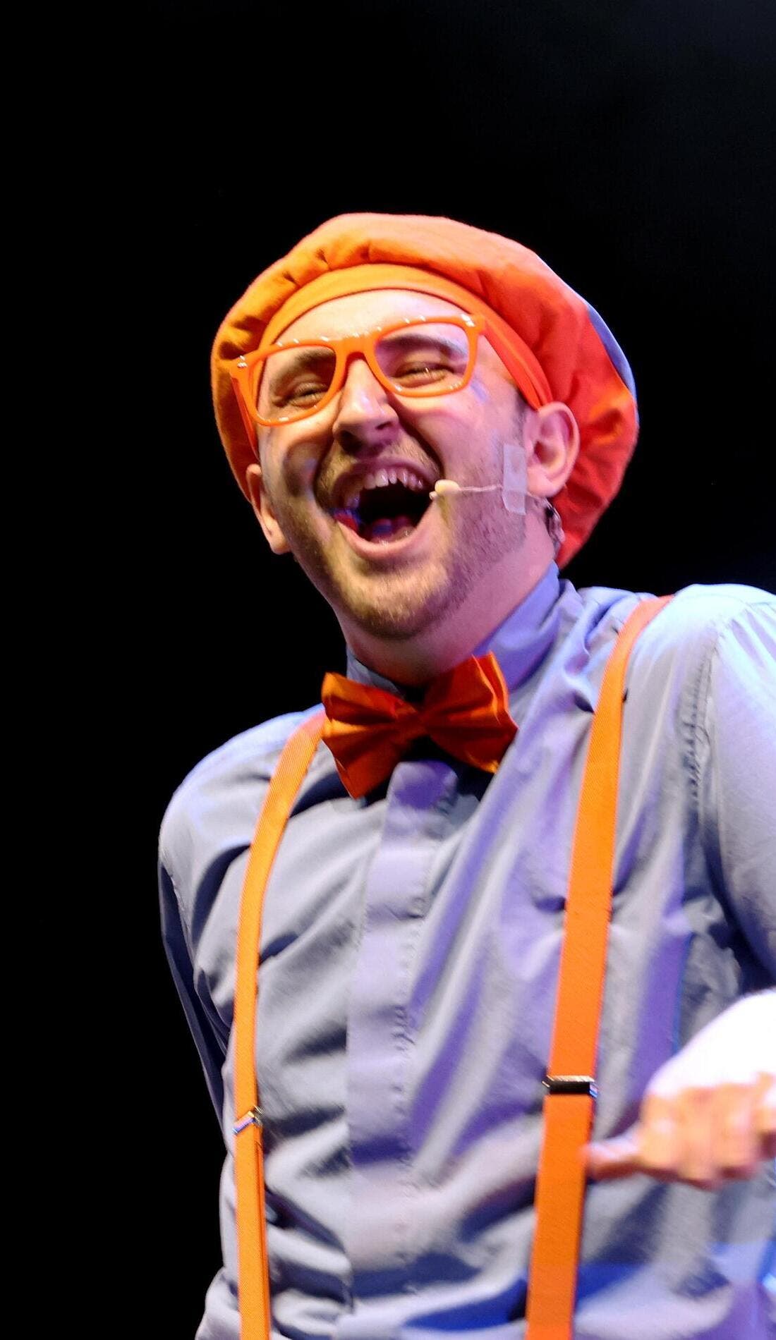Blippi the Musical promotional image for upcoming events and ticket sales