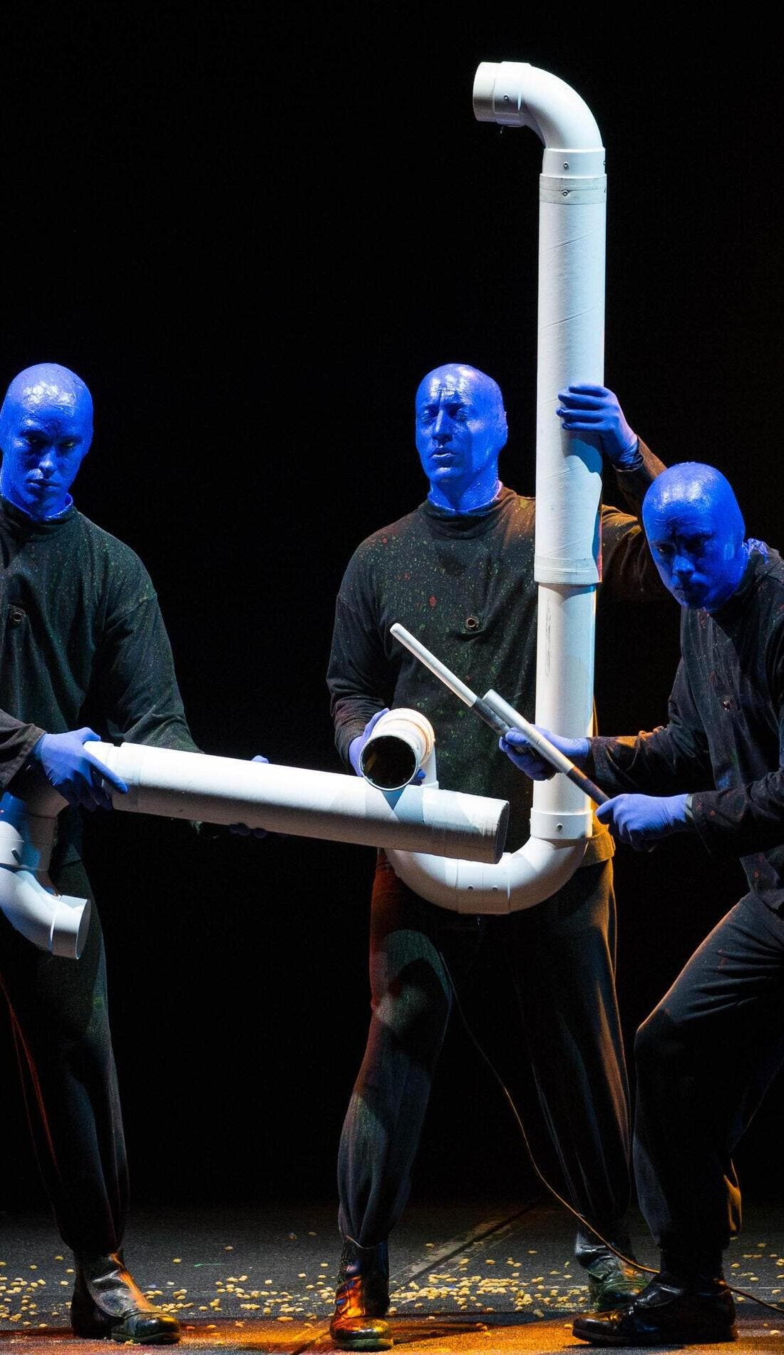 Blue Man Group promotional image for upcoming events and ticket sales in Boston