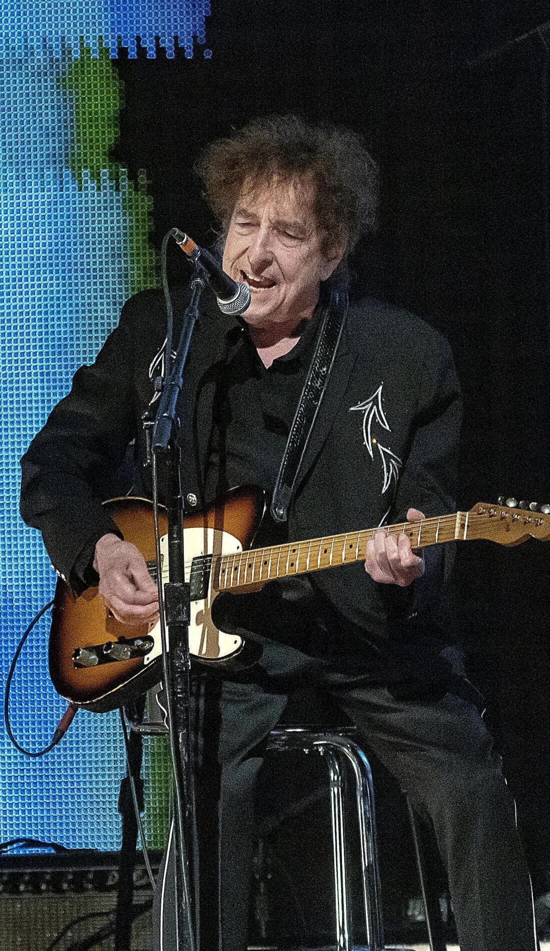 Bob Dylan promotional image for upcoming events and ticket sales