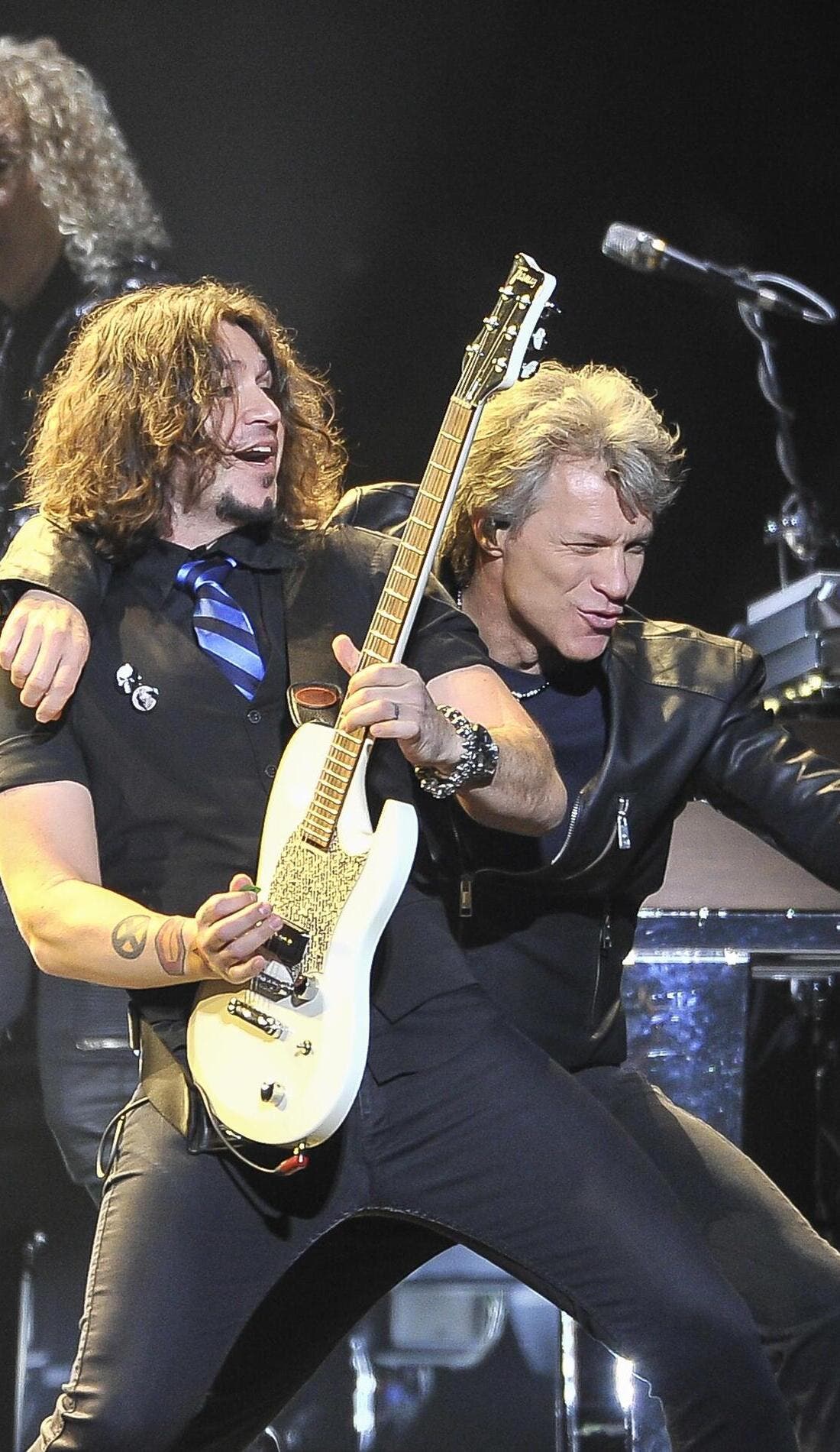 Bon Jovi promotional image for upcoming events and ticket sales in St. Louis