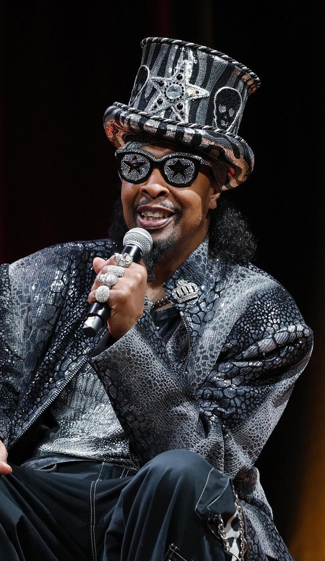 Bootsy Collins promotional image for upcoming events and ticket sales