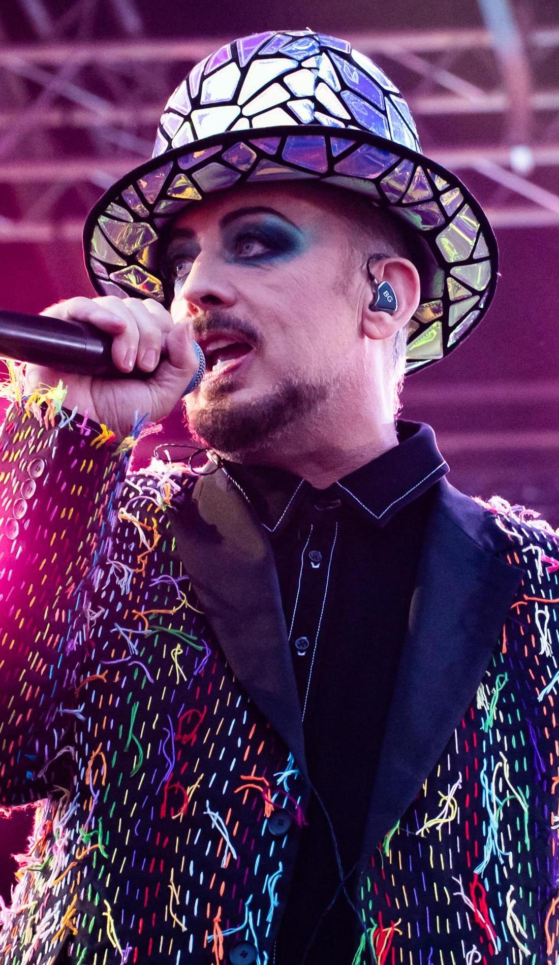 Boy George promotional image for upcoming events and ticket sales