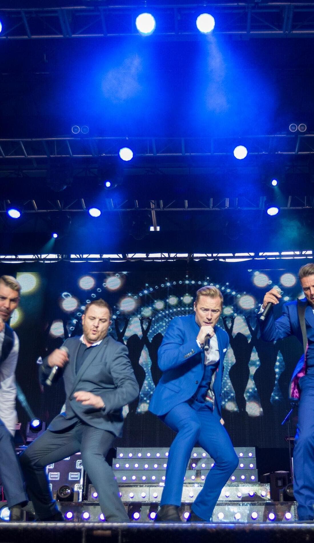 Boyzone promotional image for upcoming events and ticket sales