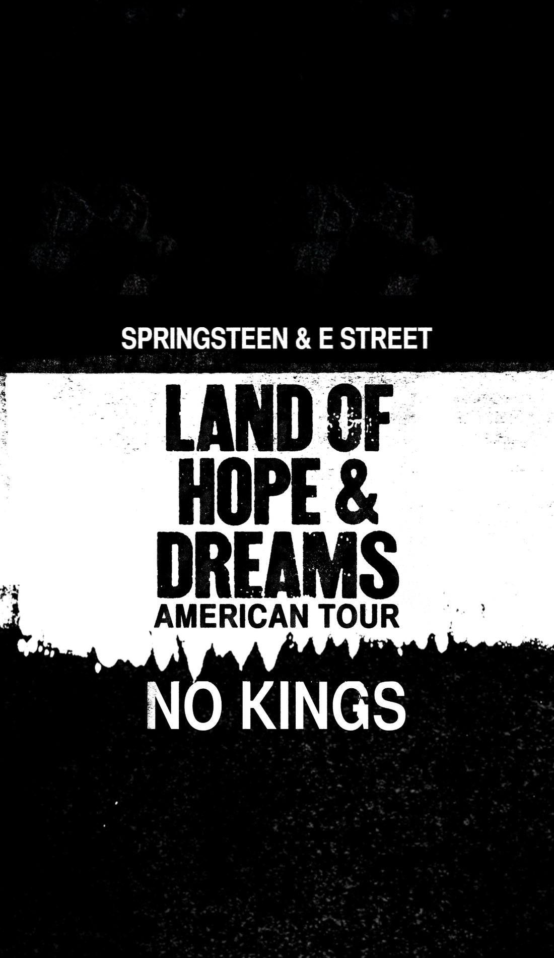 Bruce Springsteen and The E Street Band promotional image for upcoming events and ticket sales