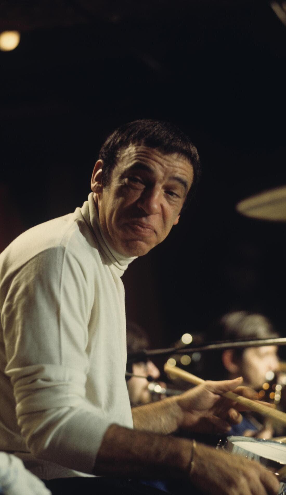 Buddy Rich promotional image for upcoming events and ticket sales