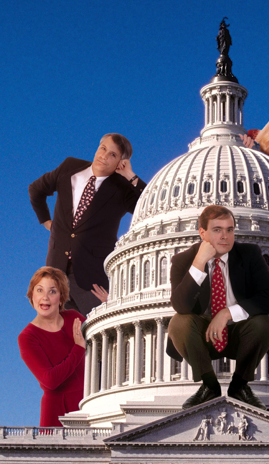 Capitol Steps promotional image for upcoming events and ticket sales