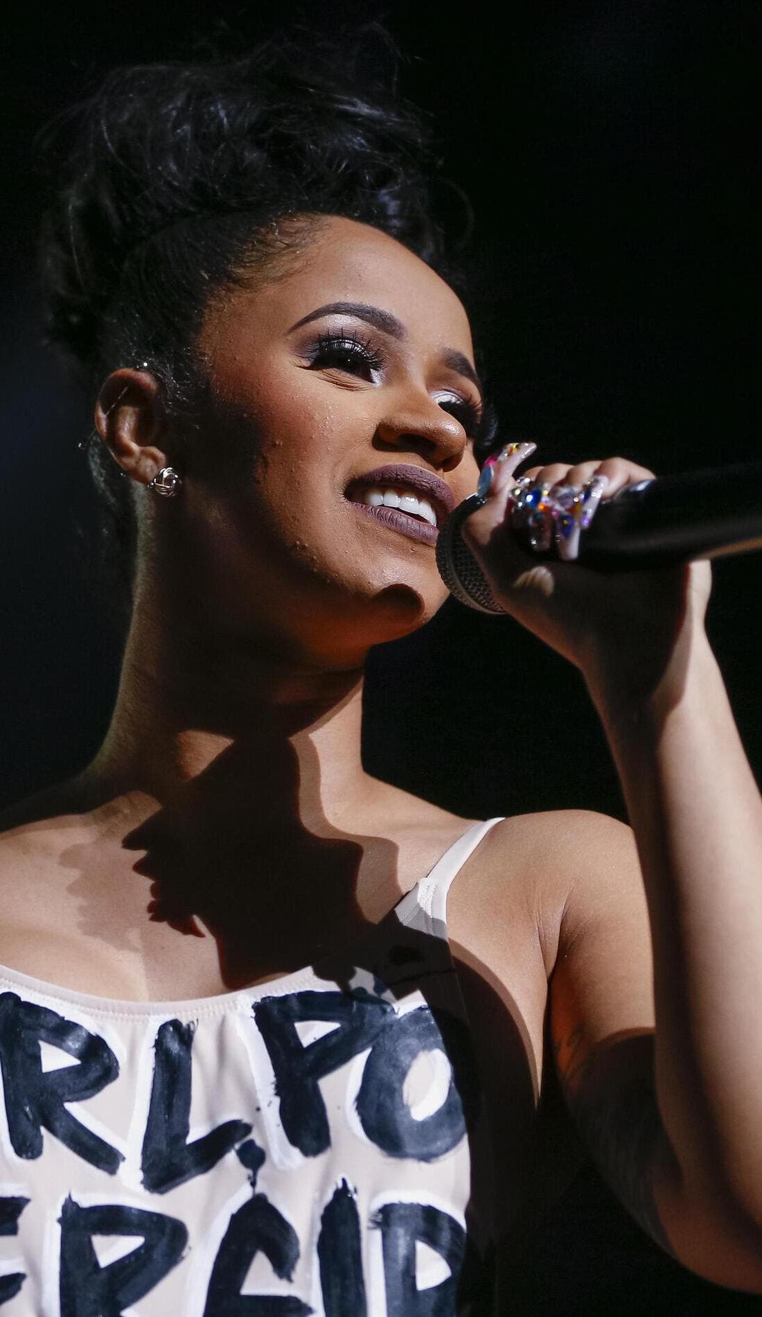 Cardi B promotional image for upcoming events and ticket sales