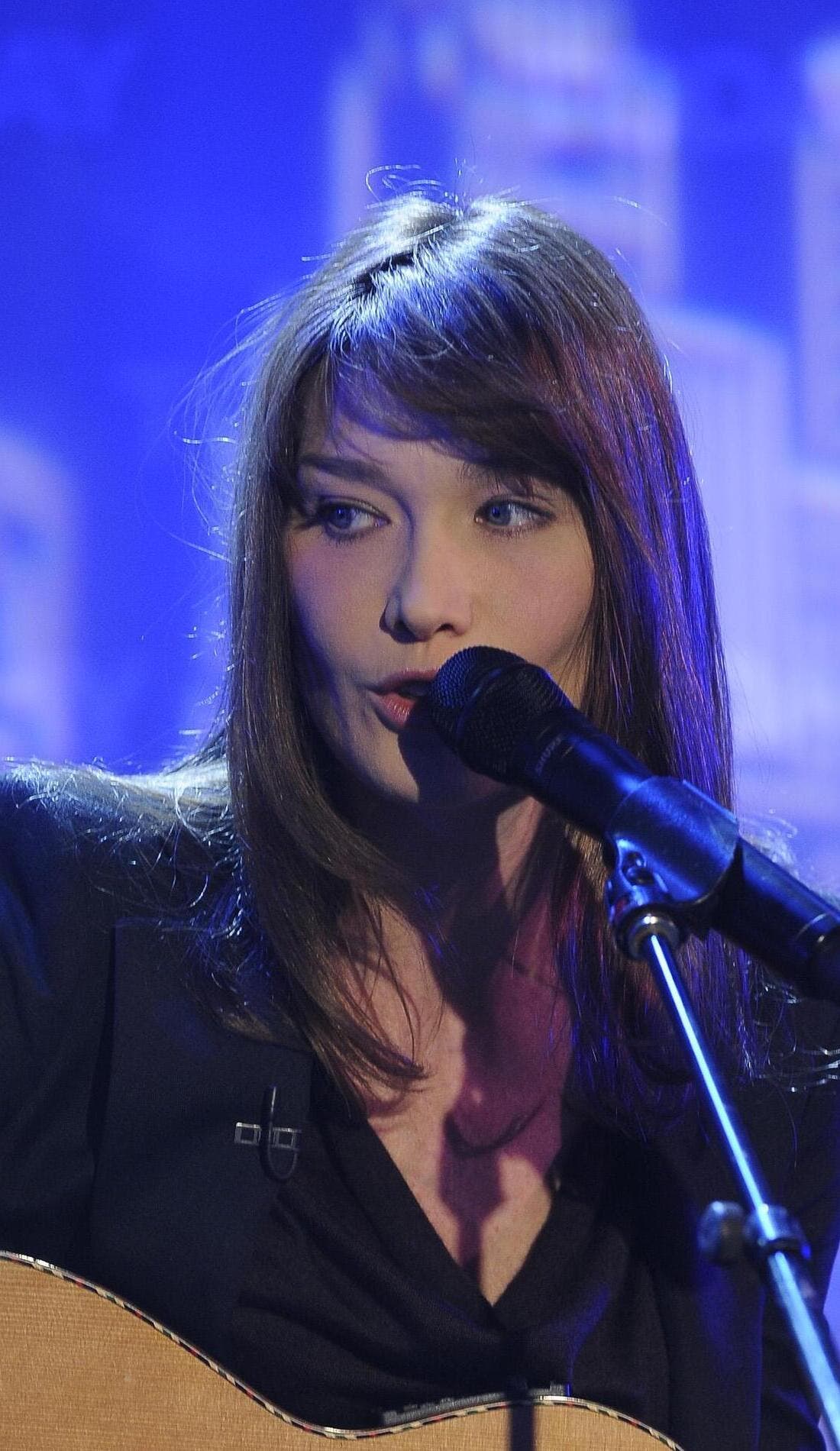 Carla Bruni promotional image for upcoming events and ticket sales