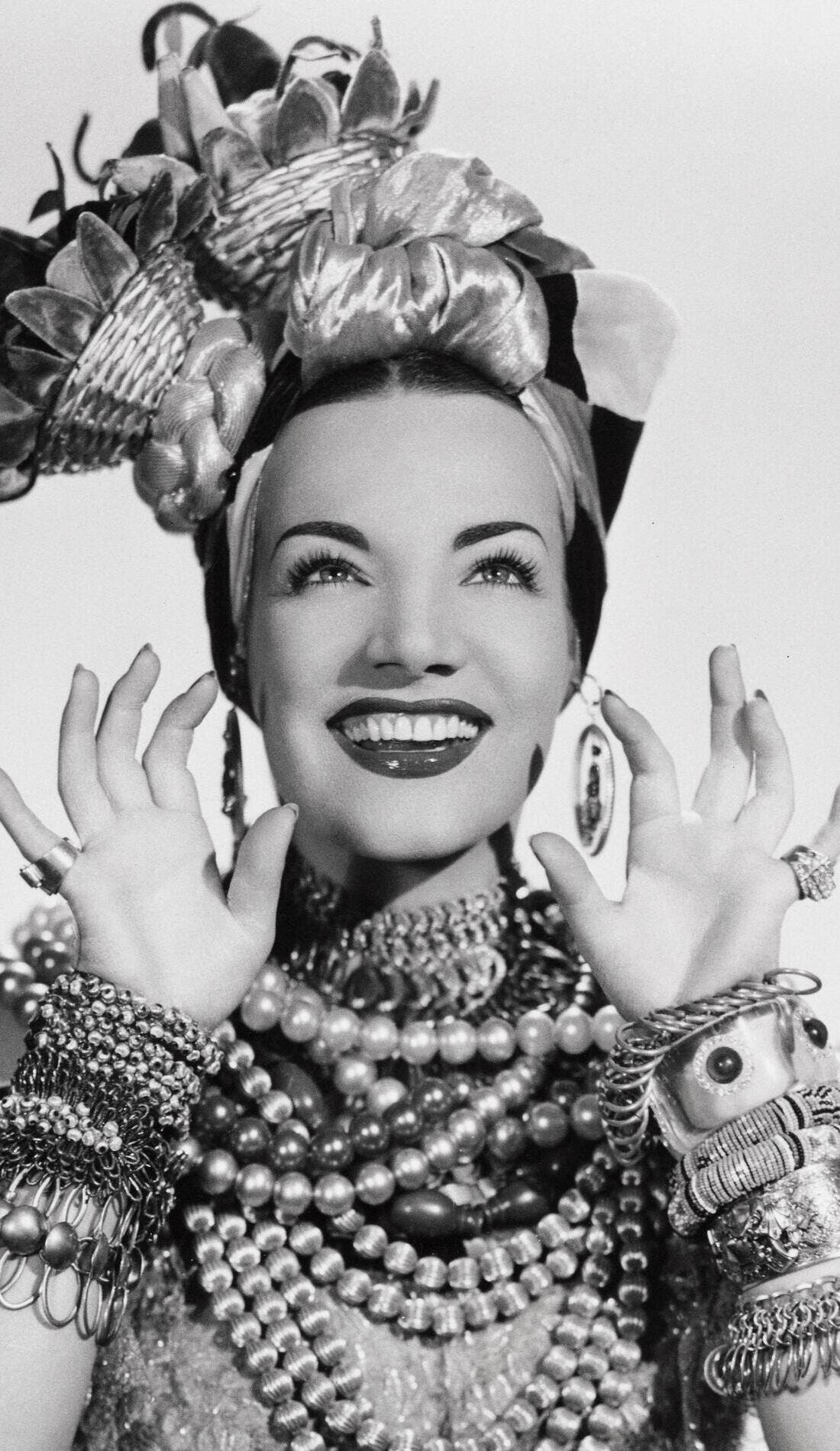 Carmen Miranda promotional image for upcoming events and ticket sales