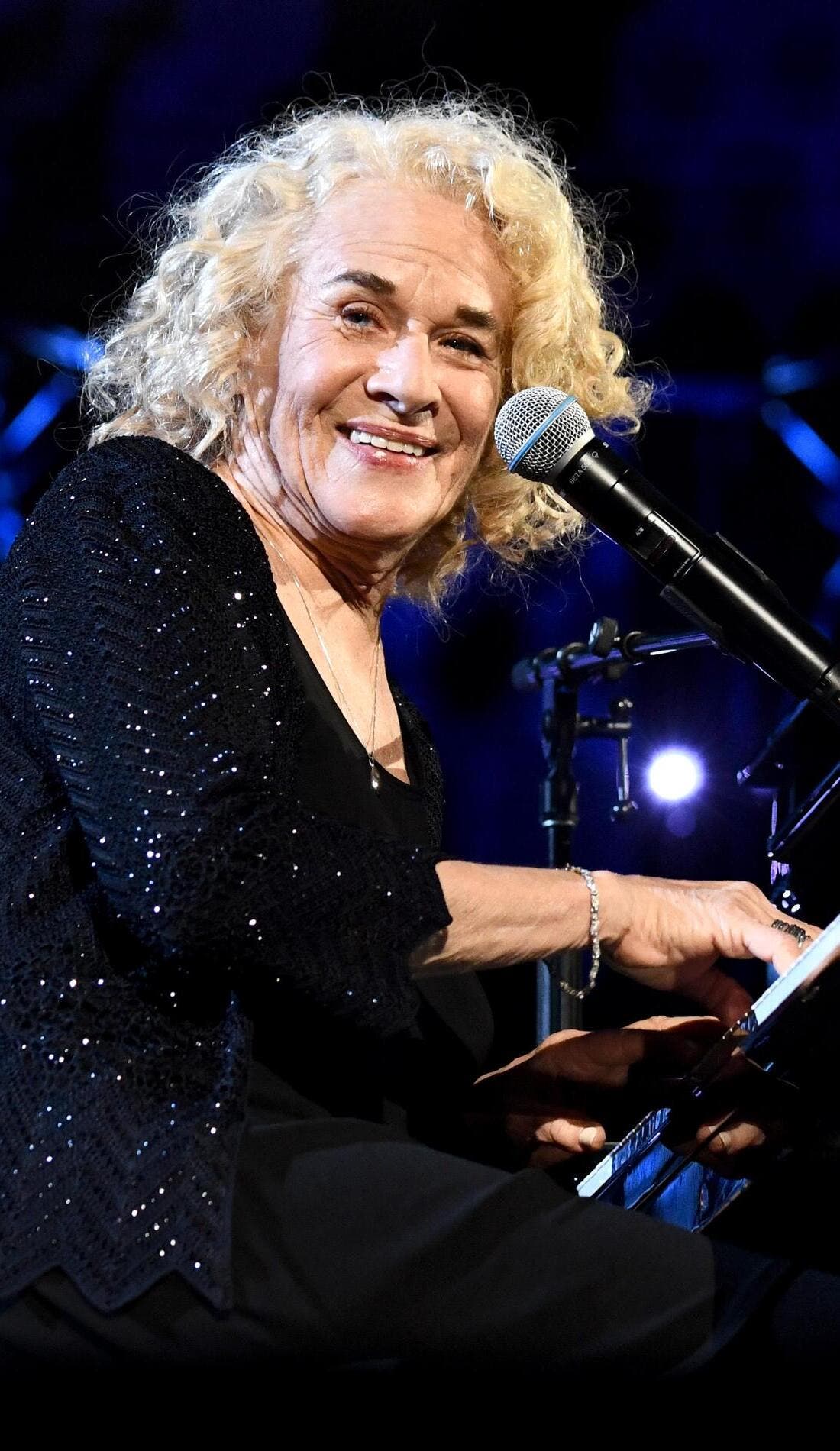 Carole King promotional image for upcoming events and ticket sales
