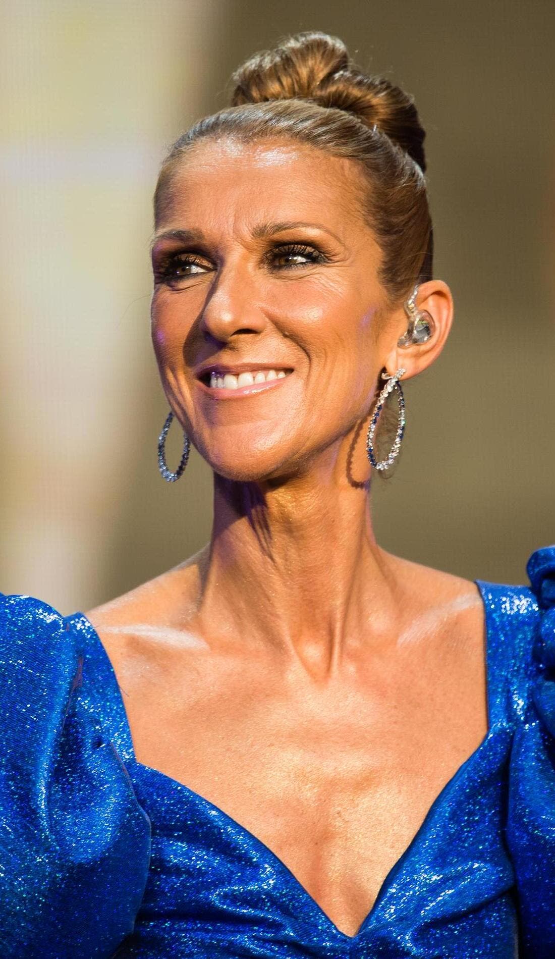 Celine Dion promotional image for upcoming events and ticket sales