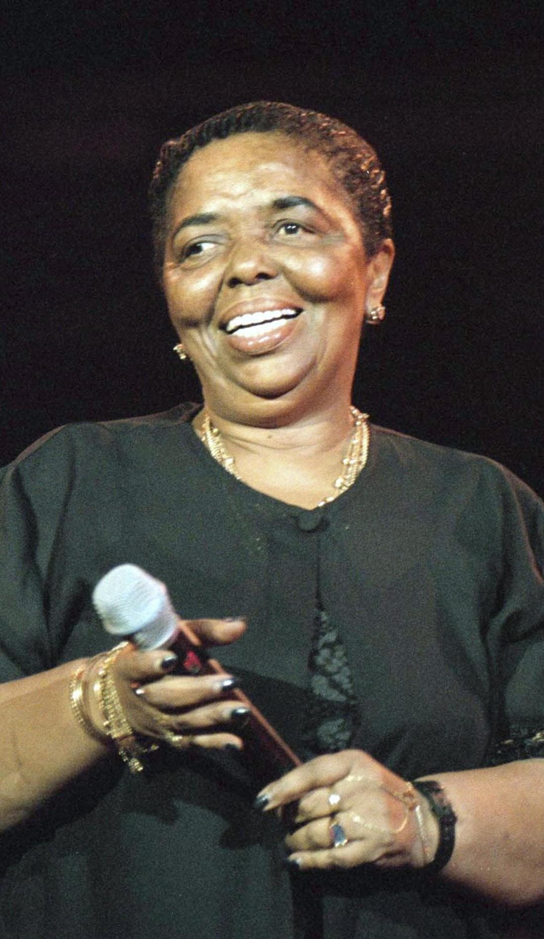 Cesaria Evora promotional image for upcoming events and ticket sales