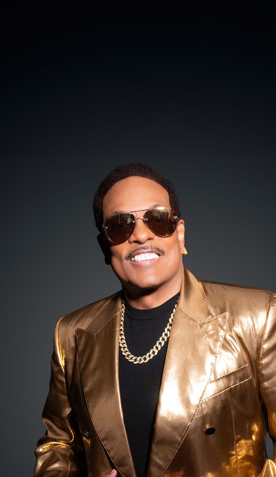 Charlie Wilson promotional image for upcoming events and ticket sales in Sacramento