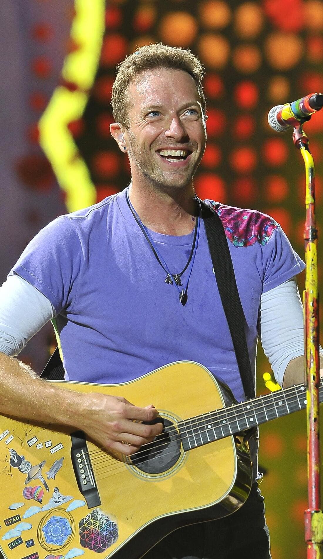 Chris Martin promotional image for upcoming events and ticket sales