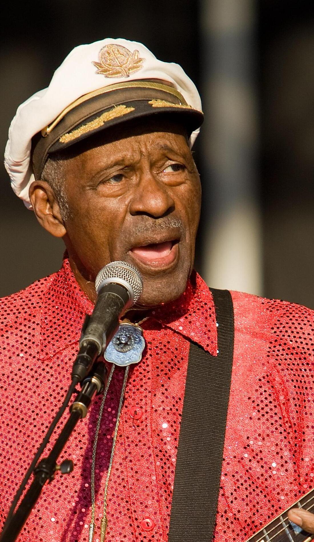 Chuck Berry promotional image for upcoming events and ticket sales