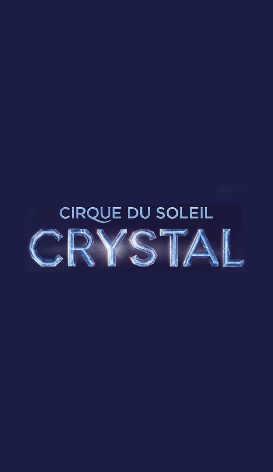 Cirque du Soleil: Crystal promotional image for upcoming events and ticket sales
