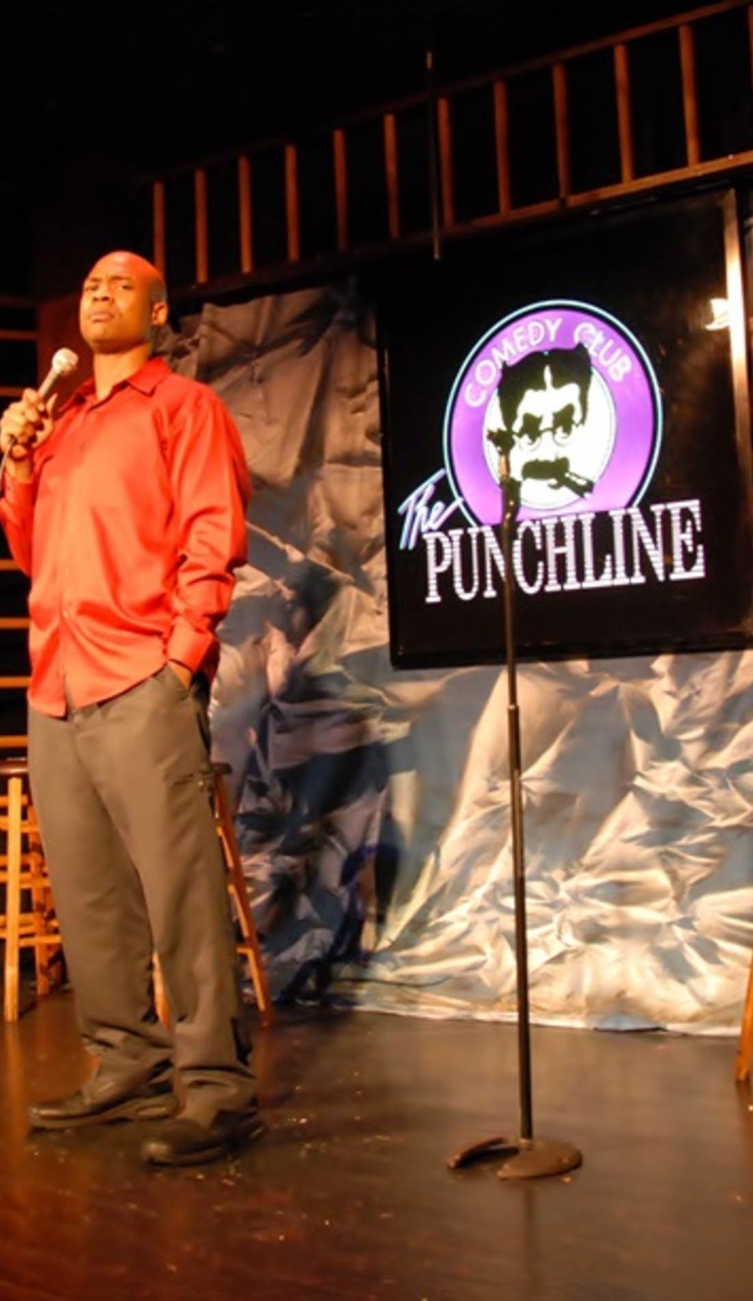 Comedy Showcase promotional image for upcoming events and ticket sales