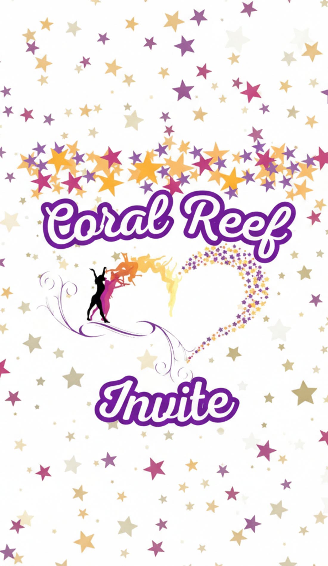 Coral Reef Invite promotional image for upcoming events and ticket sales
