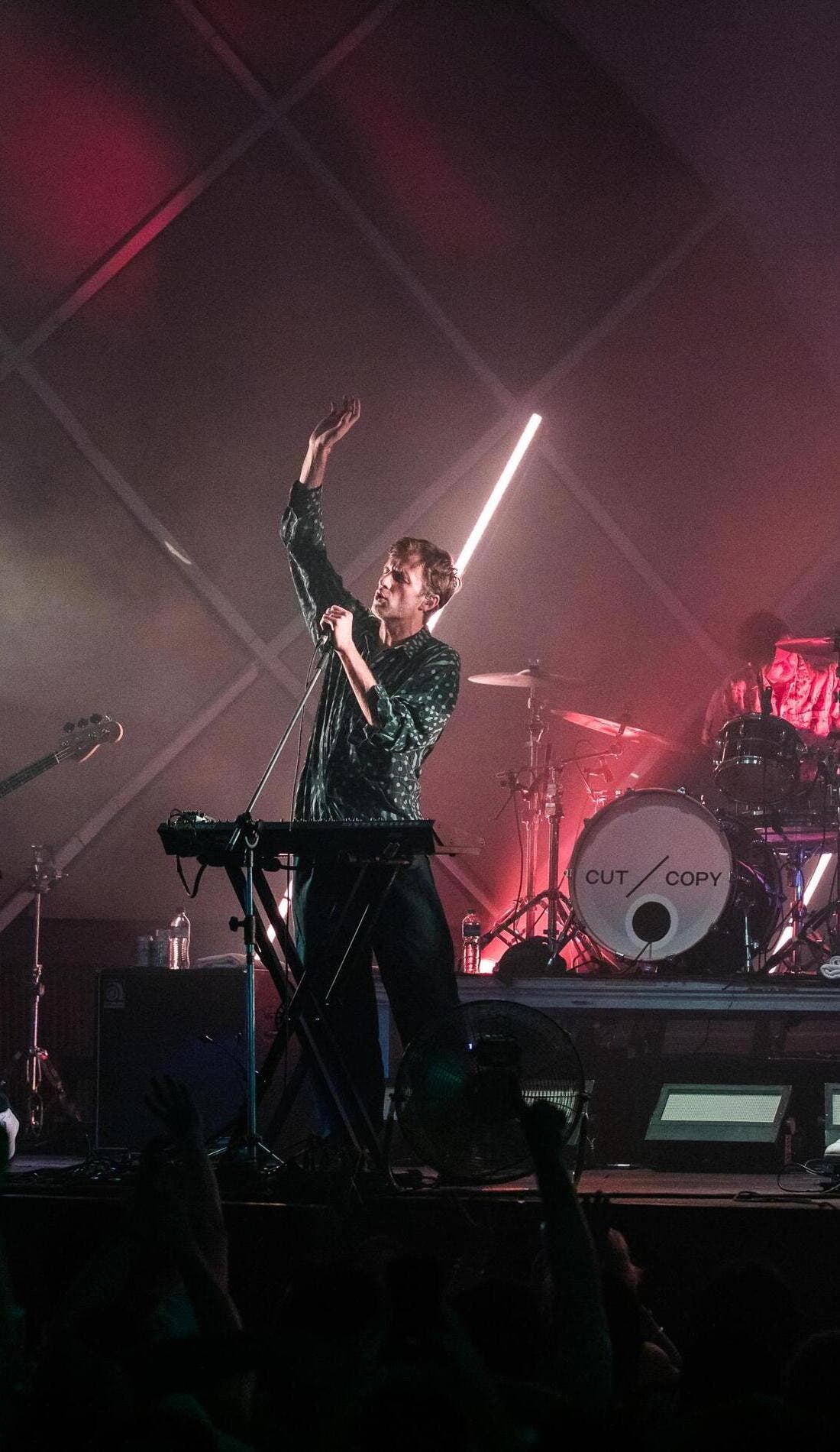 Cut Copy promotional image for upcoming events and ticket sales