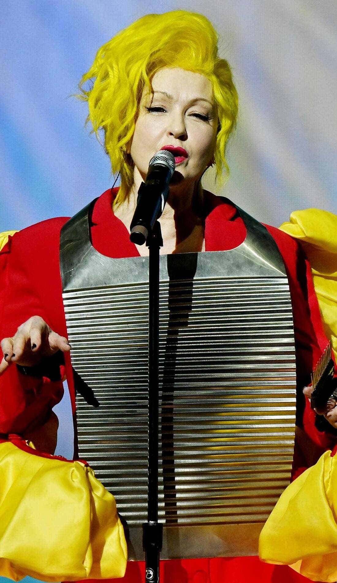Cyndi Lauper promotional image for upcoming events and ticket sales