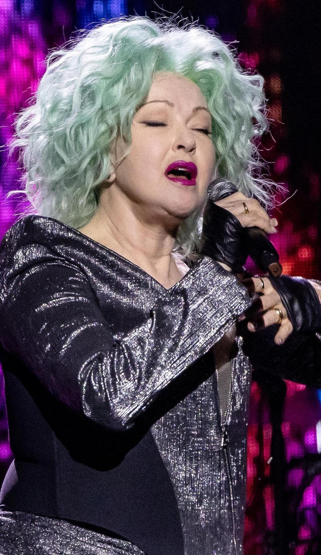 Cyndi Lauper promotional image for upcoming events and ticket sales