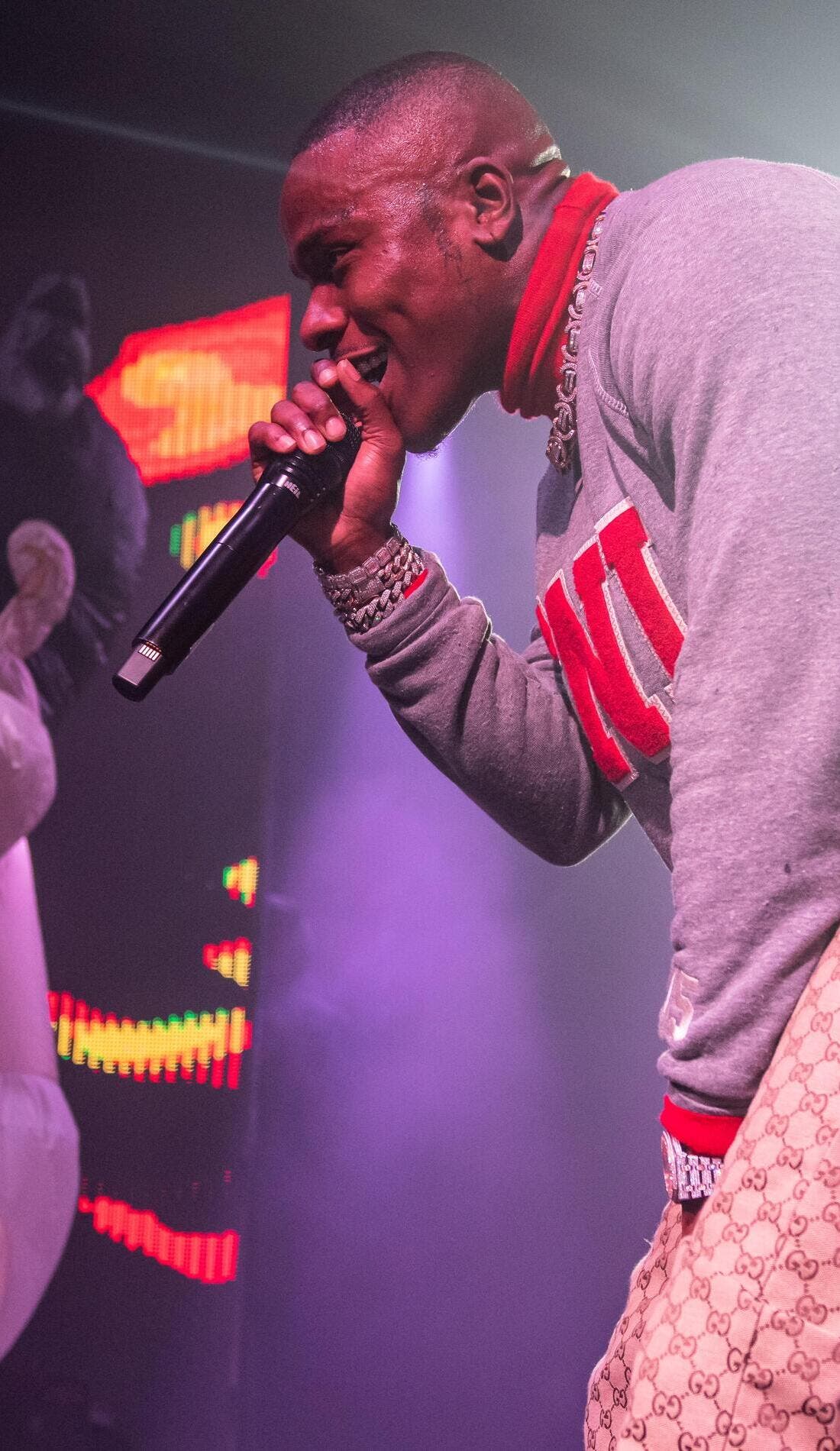 DaBaby promotional image for upcoming events and ticket sales