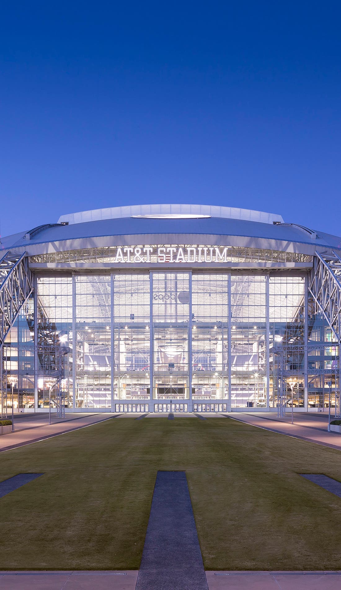 View from a seat at a Dallas Cowboys vs Detroit Lions game, showing the teams playing