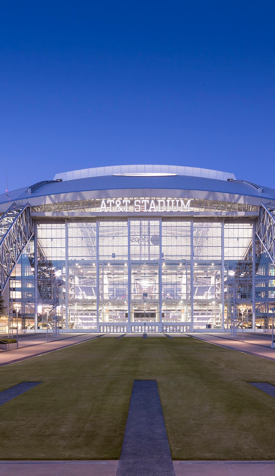 View from a seat at a Dallas Cowboys vs Green Bay Packers game, showing the teams playing