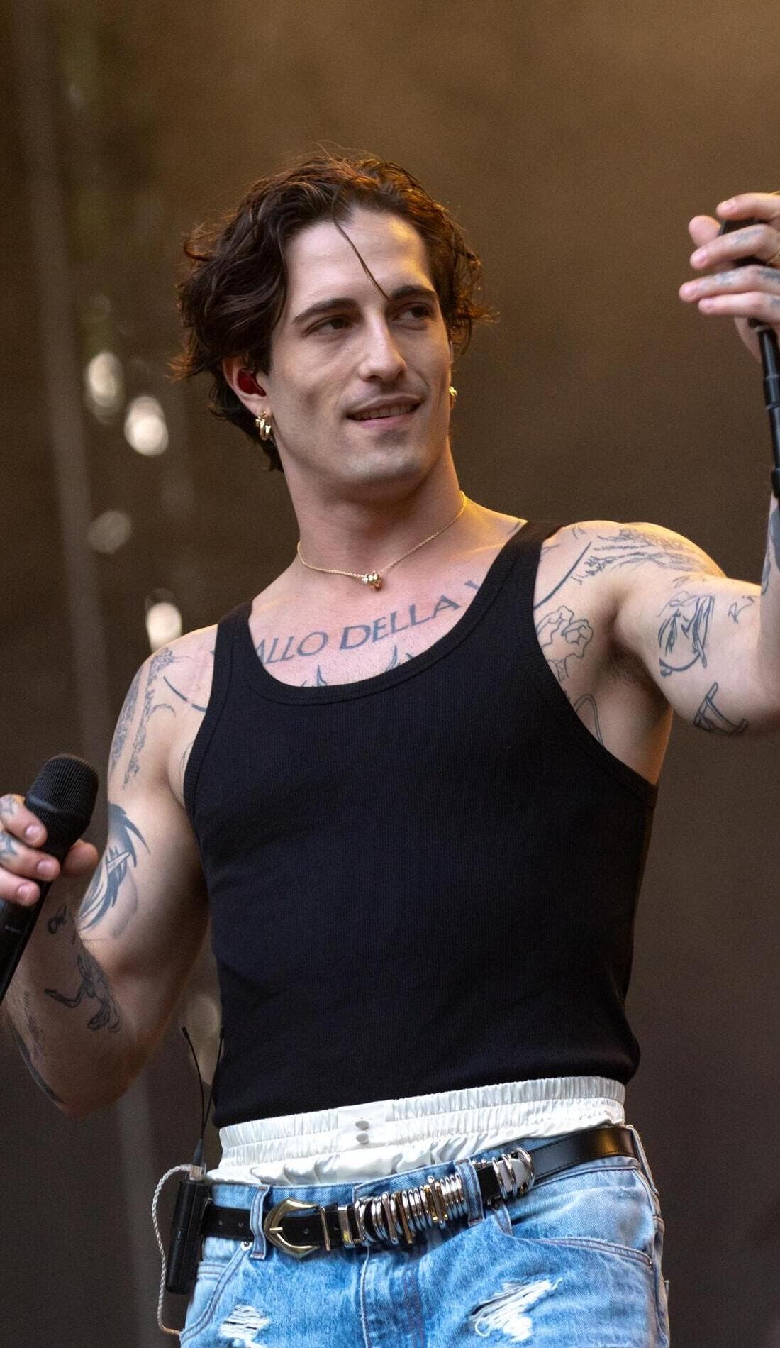 Damiano David promotional image for upcoming events and ticket sales