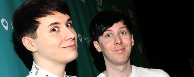 Dan and Phil at Clowes Memorial Hall