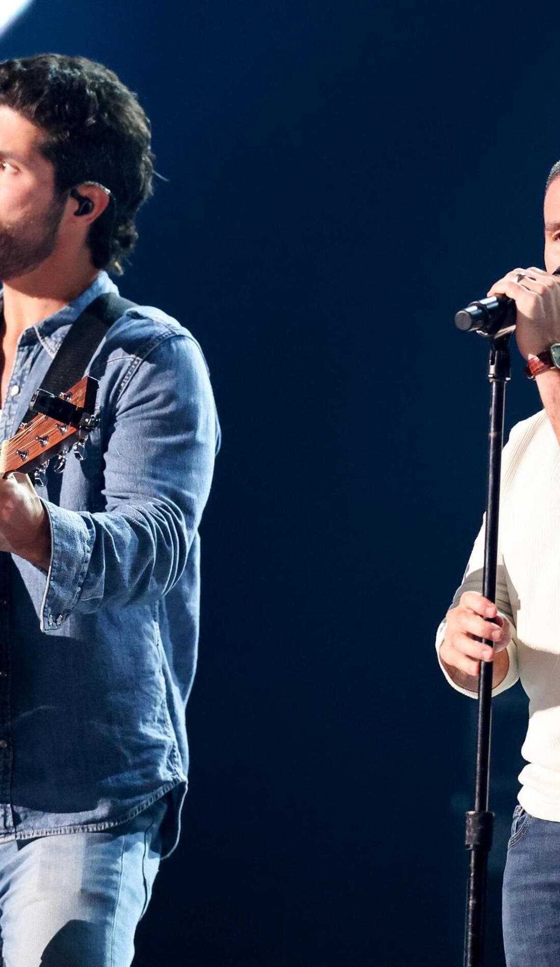 Dan + Shay promotional image for upcoming events and ticket sales