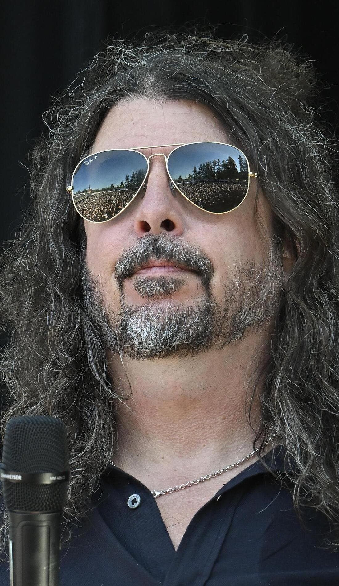 Dave Grohl promotional image for upcoming events and ticket sales