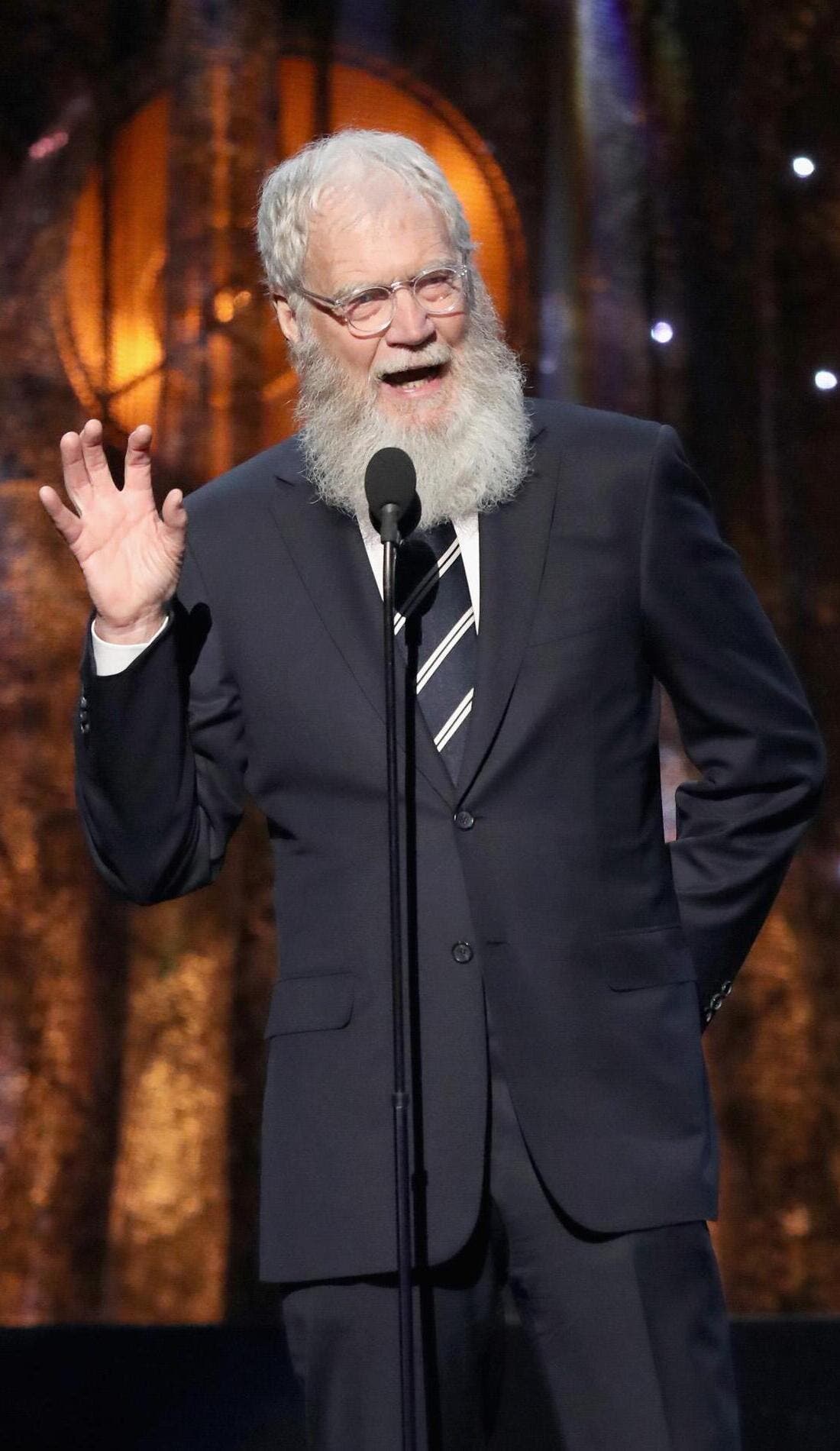 David Letterman promotional image for upcoming events and ticket sales