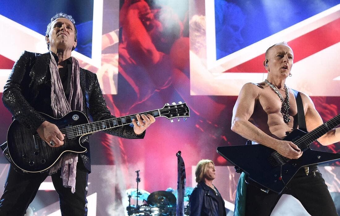Promotional image for Def Leppard with Extreme tickets at Veterans United Home Loans Amphitheater at Virginia Beach on Aug 31, 2025