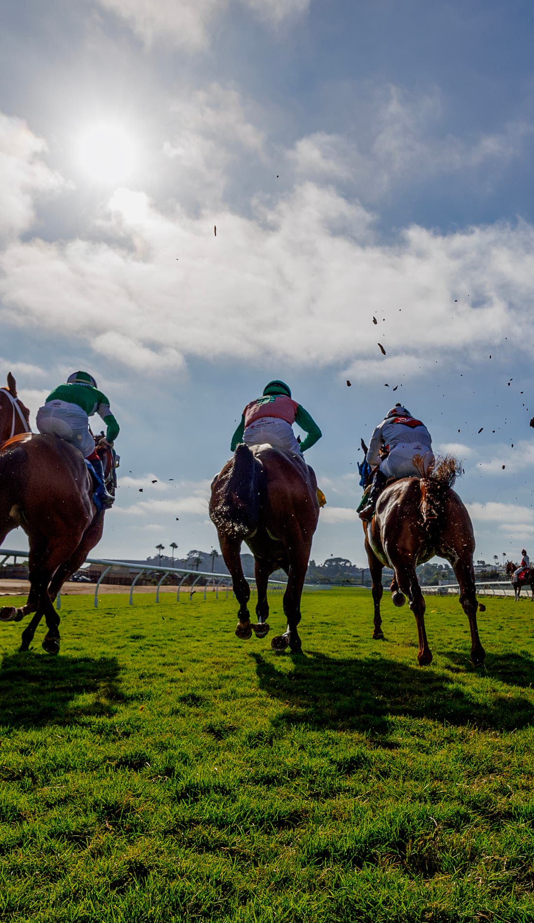 Del Mar Thoroughbred Club promotional image for upcoming events and ticket sales