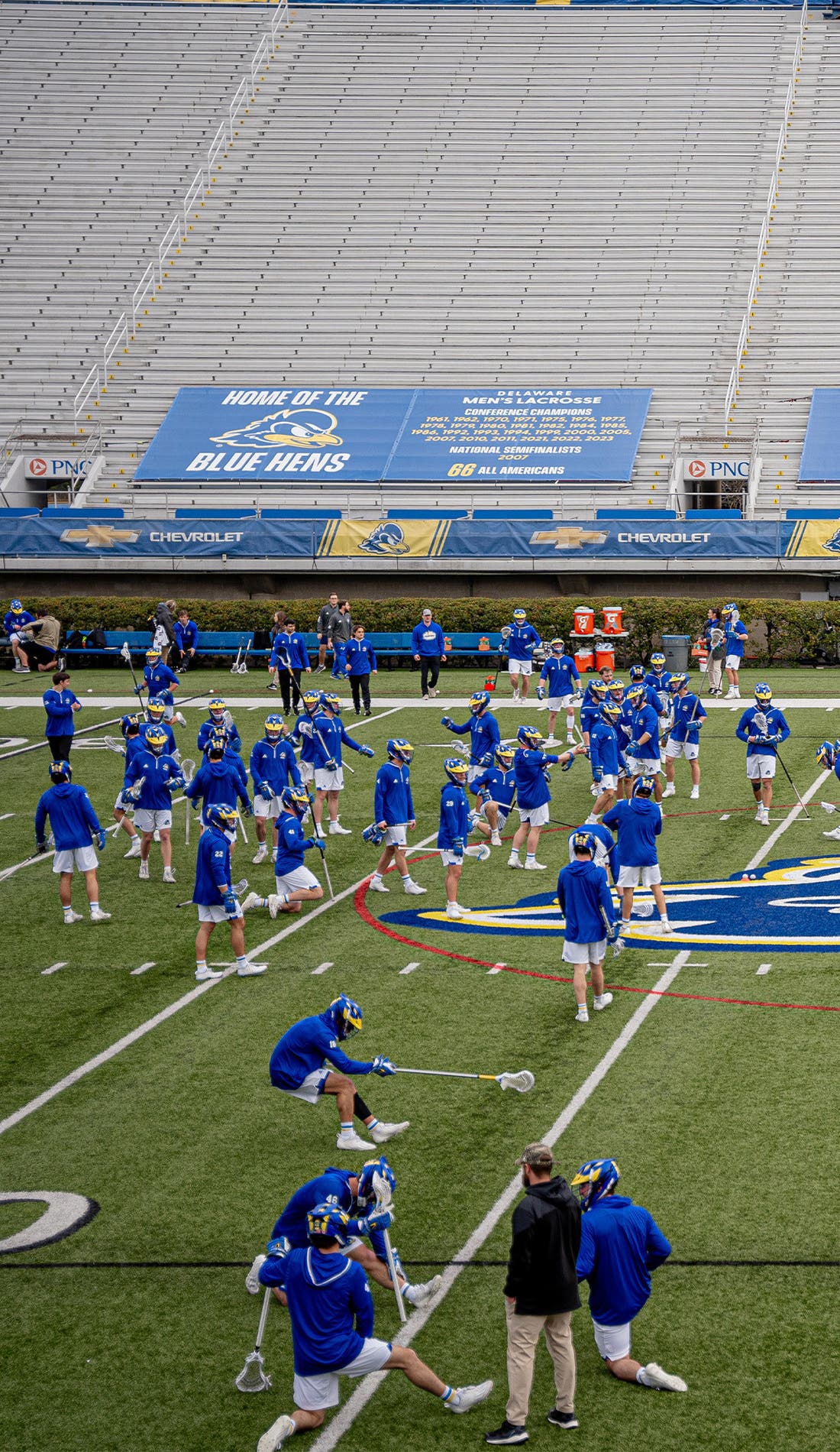 Delaware Blue Hens Mens Lacrosse promotional image for upcoming events and ticket sales
