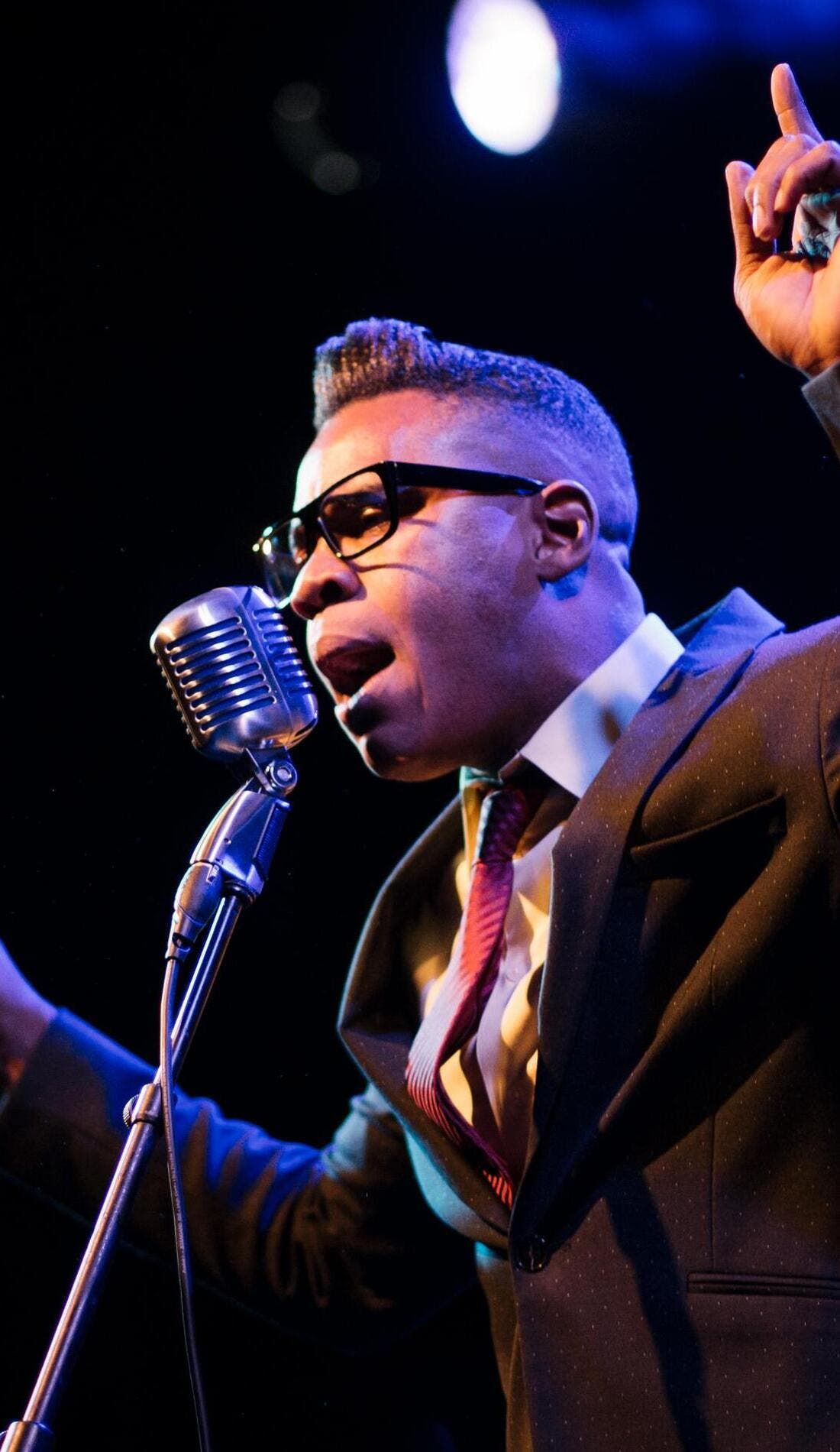 Desi Valentine promotional image for upcoming events and ticket sales