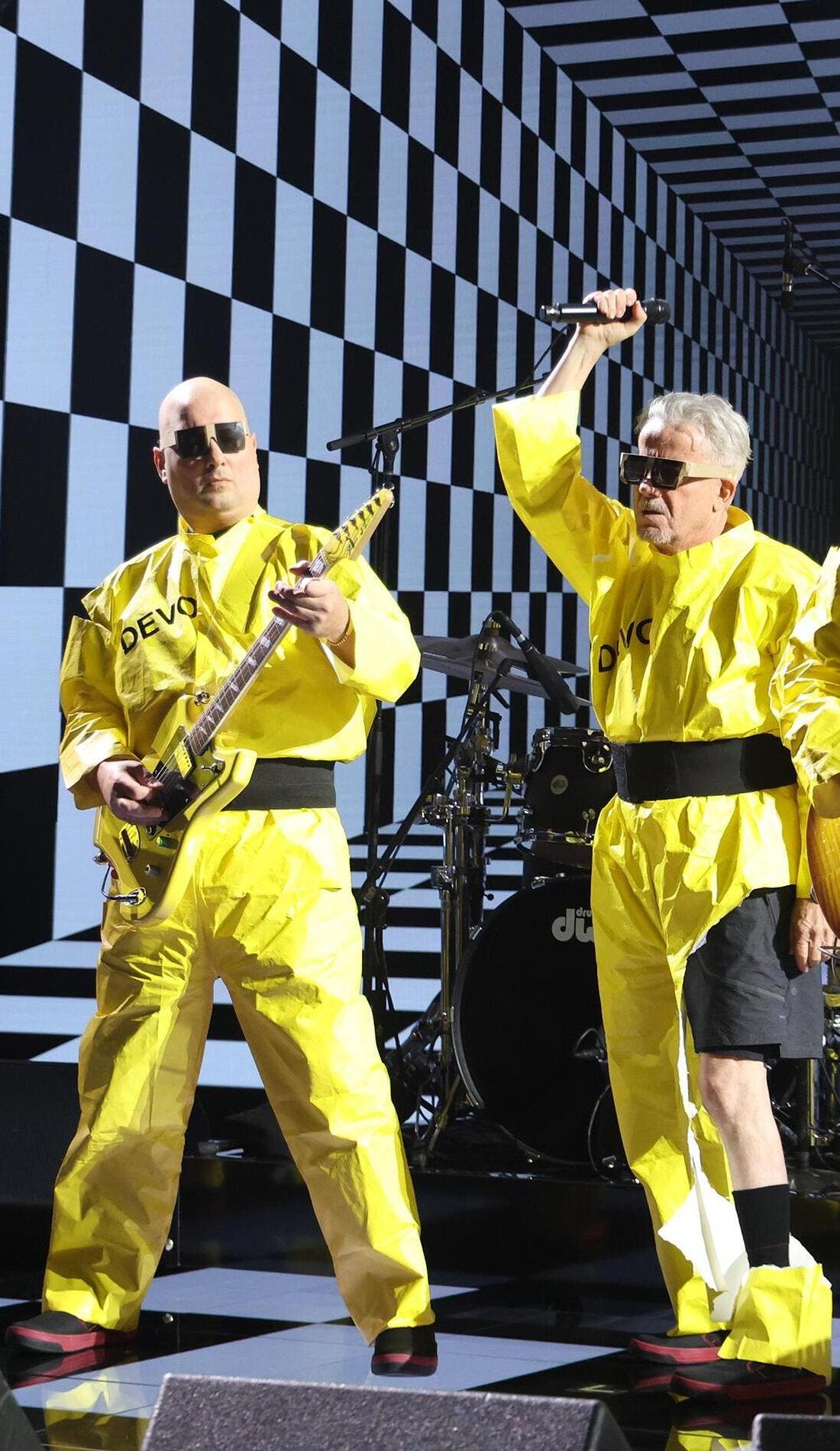 Devo promotional image for upcoming events and ticket sales