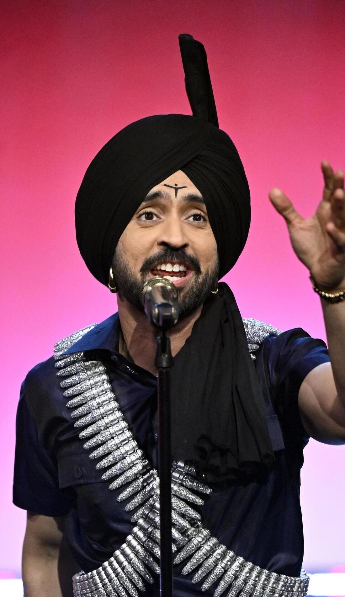 Diljit Dosanjh promotional image for upcoming events and ticket sales