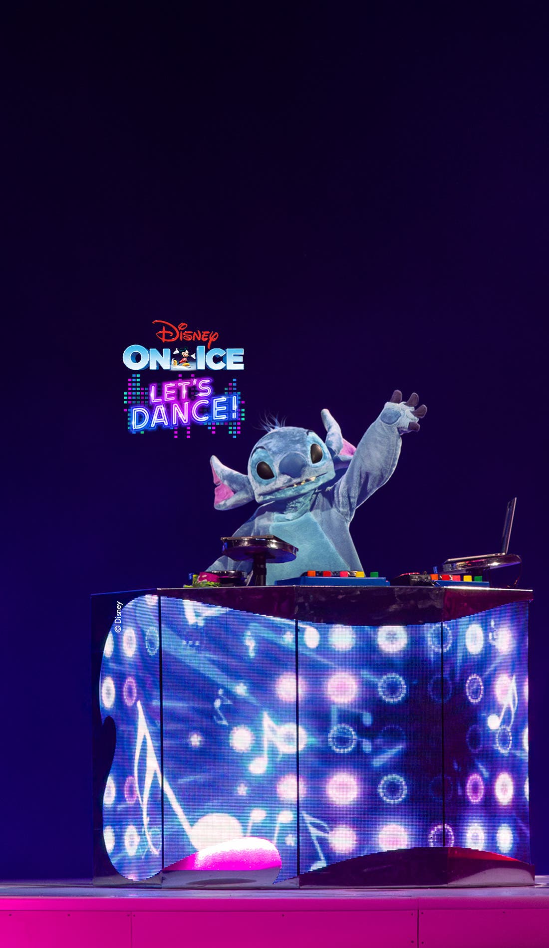 Disney On Ice presents Let's Dance! promotional image for upcoming events and ticket sales