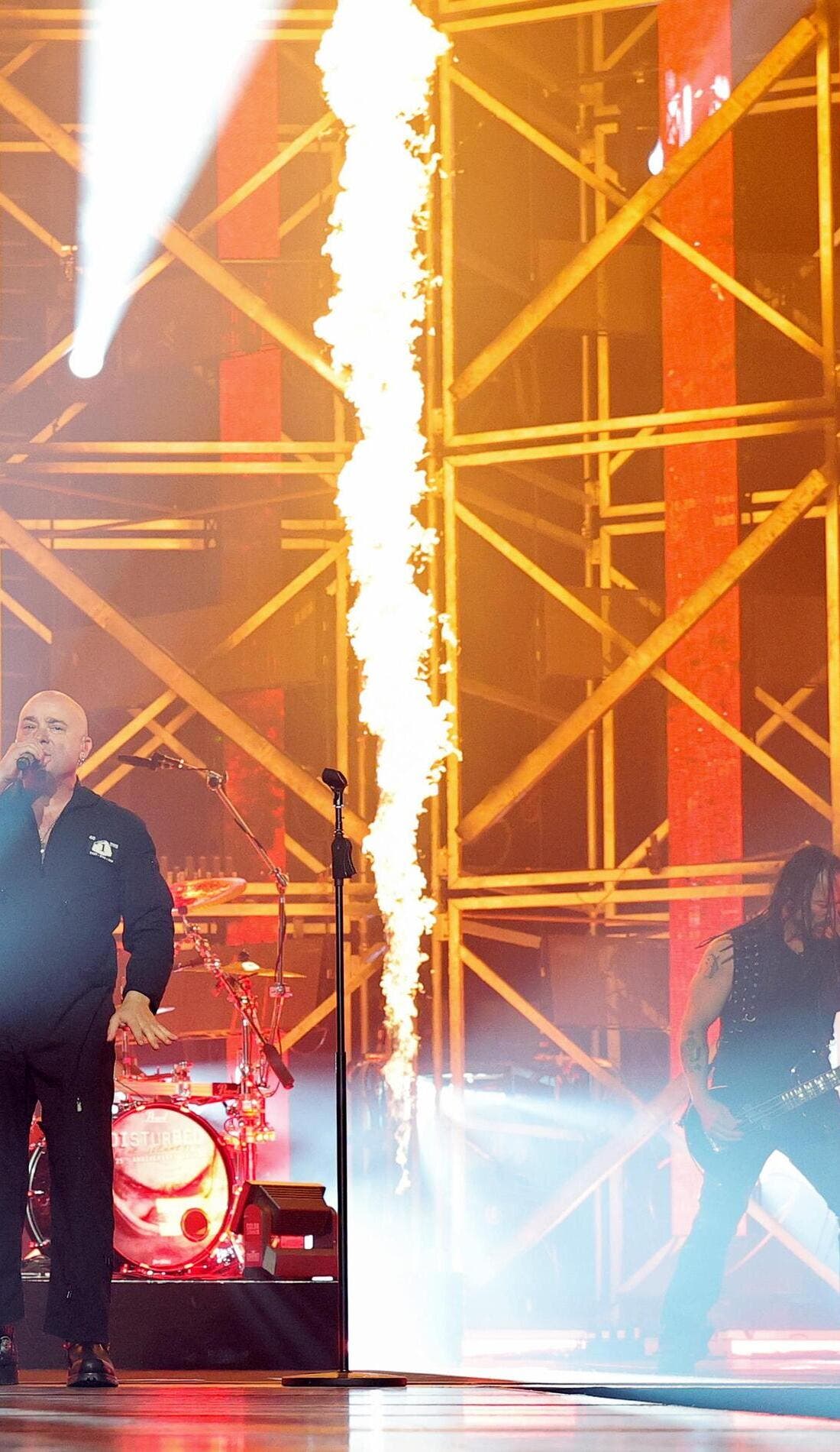 Disturbed promotional image for upcoming events and ticket sales