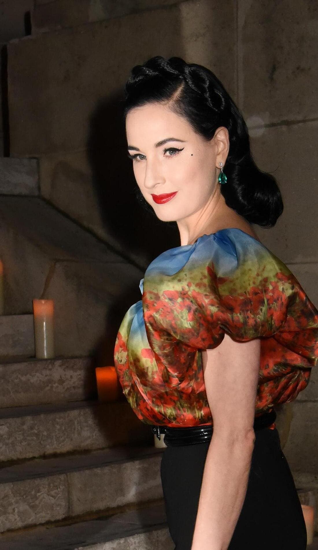 Dita Von Teese promotional image for upcoming events and ticket sales