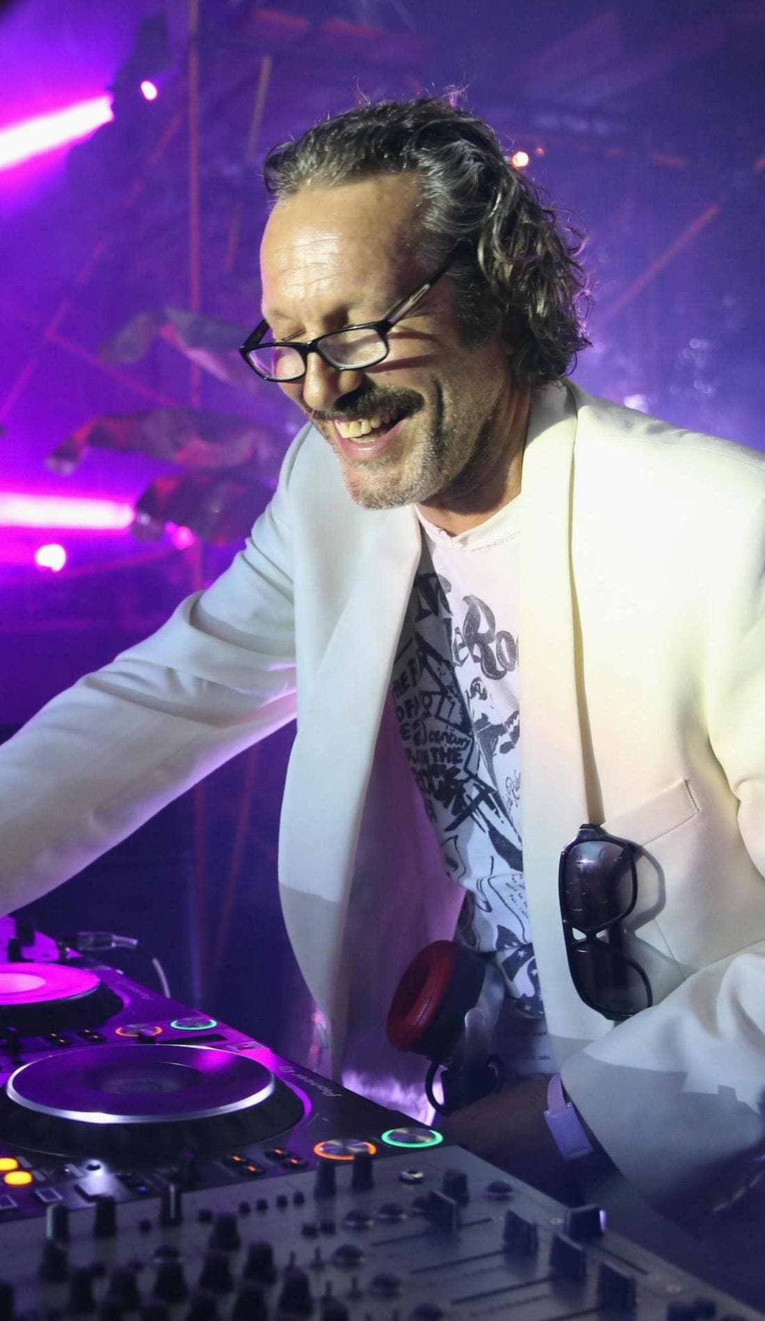 DJ Harvey promotional image for upcoming events and ticket sales