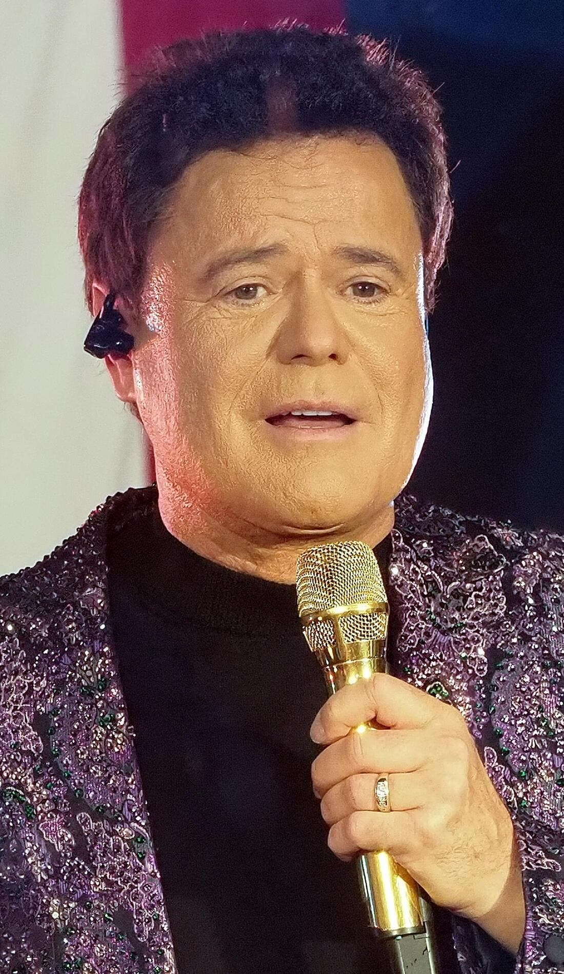 Donny Osmond promotional image for upcoming events and ticket sales