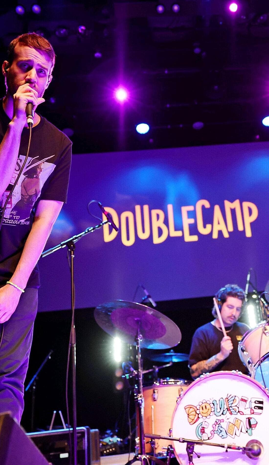 Doublecamp promotional image for upcoming events and ticket sales