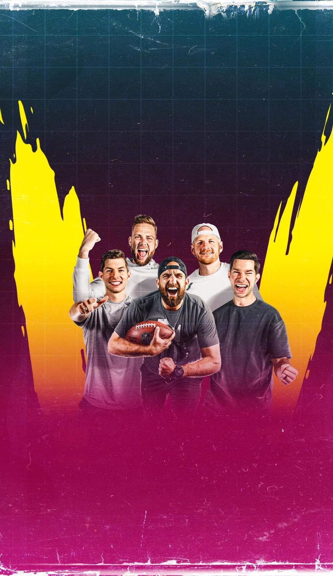 Dude Perfect promotional image for upcoming events and ticket sales