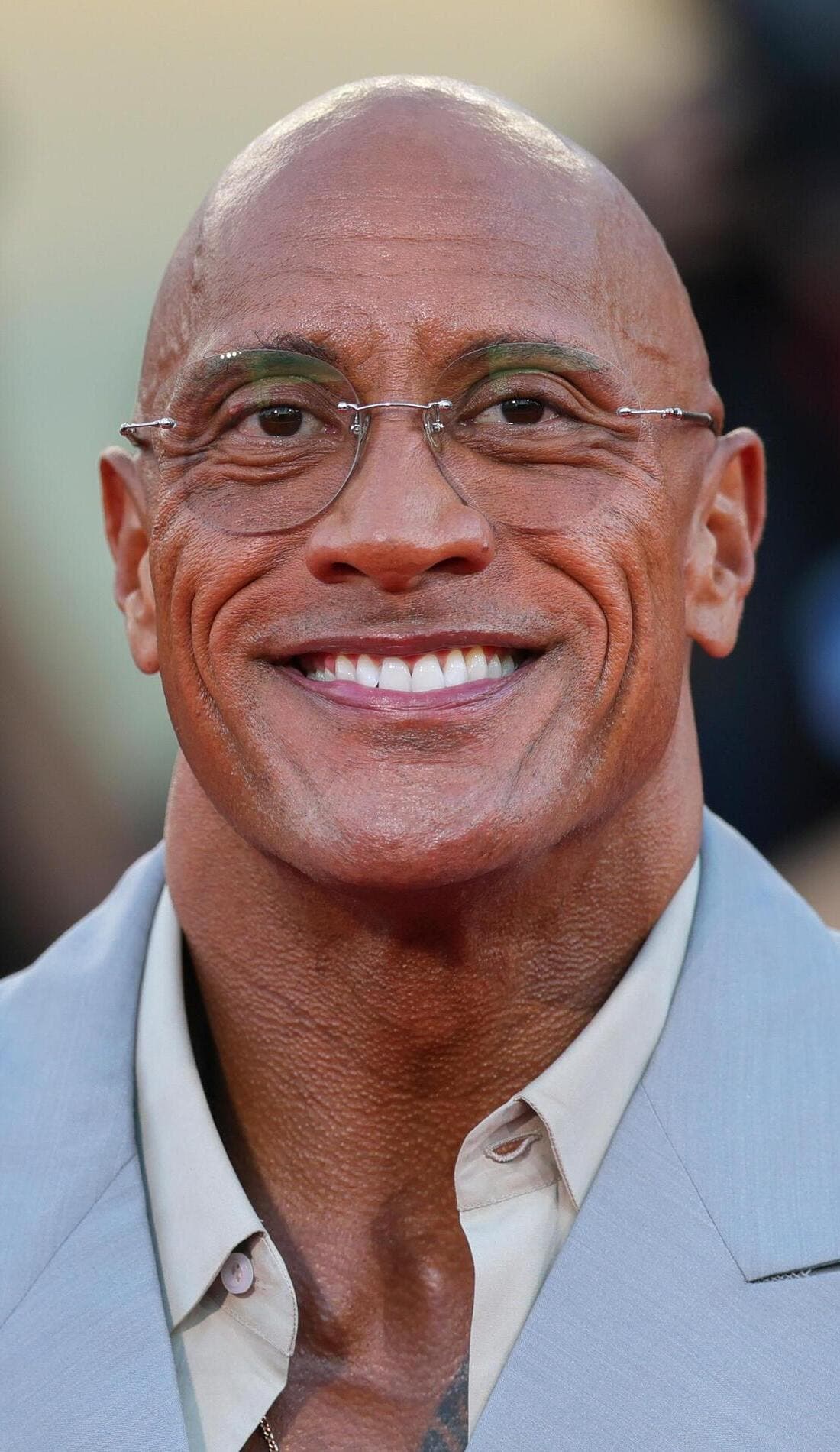 Dwayne Johnson promotional image for upcoming events and ticket sales