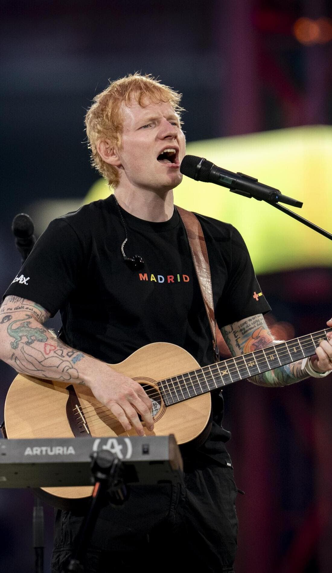 Ed Sheeran promotional image for upcoming events and ticket sales