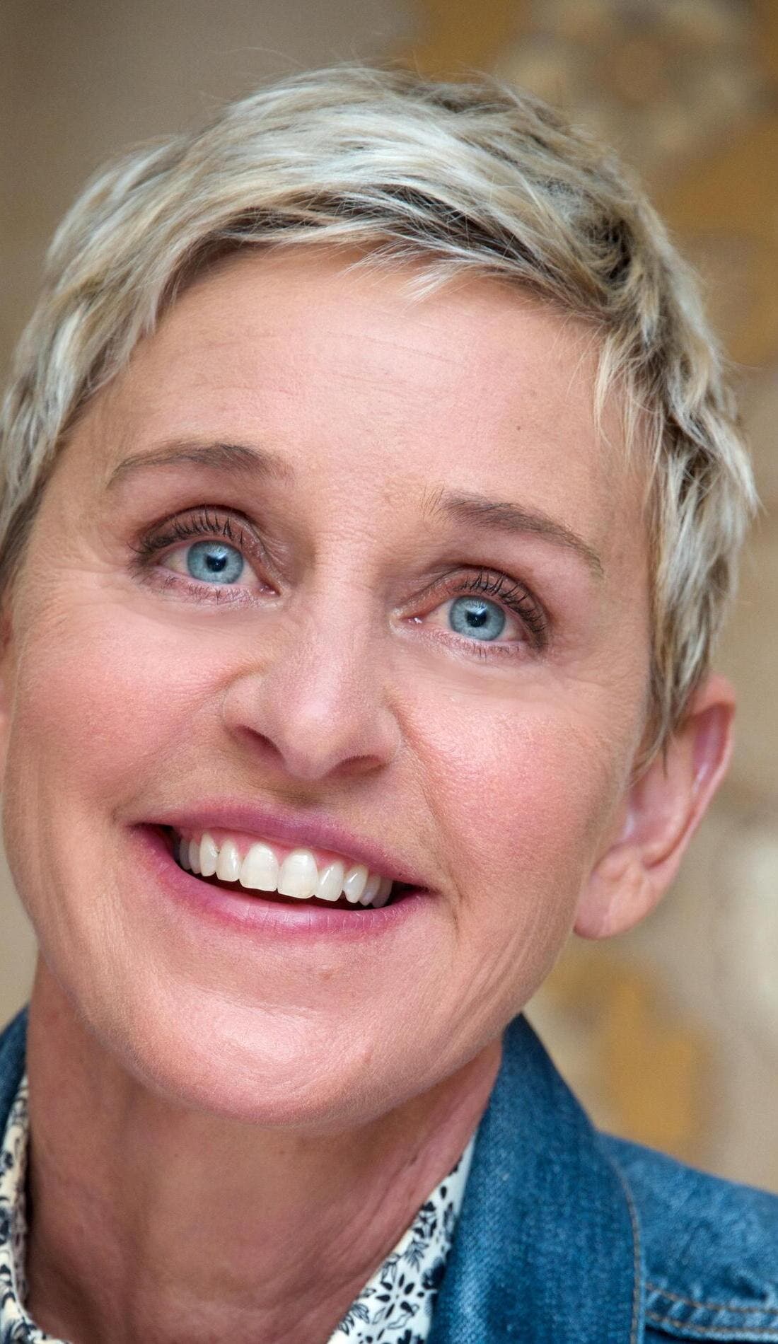 Ellen DeGeneres promotional image for upcoming events and ticket sales