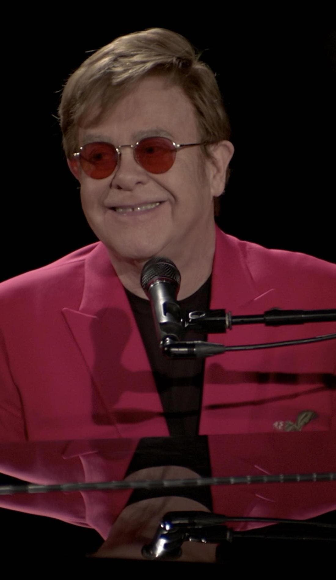 Elton John promotional image for upcoming events and ticket sales in Boston